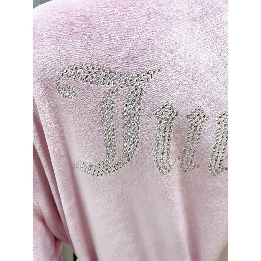 Juicy Couture Pink Studded Logo Thin Robe Large XL